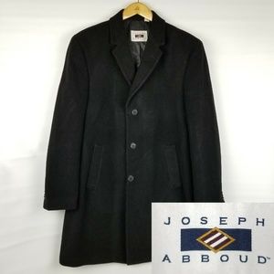Joseph Abboud Mens Overcoat 42R Cashmere Blend